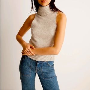 Madewell Hallowell Turtleneck Sweater Tank - Size Extra Small